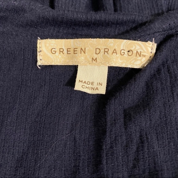 GREEN Dragon cold shoulder NWT blue romper size Medium - Picture 5 of 7